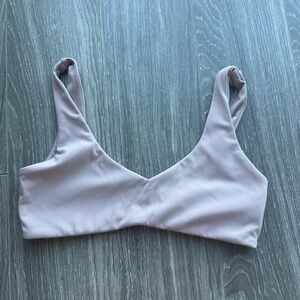 Alphalete Mauve/Pink Scoop Neck Crop Top